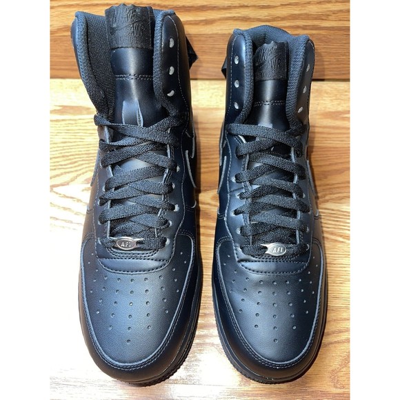 Nike Air Force One Triple Black High Top W/ Orthopedic 1in Lift Men Size 8.5 main image 5